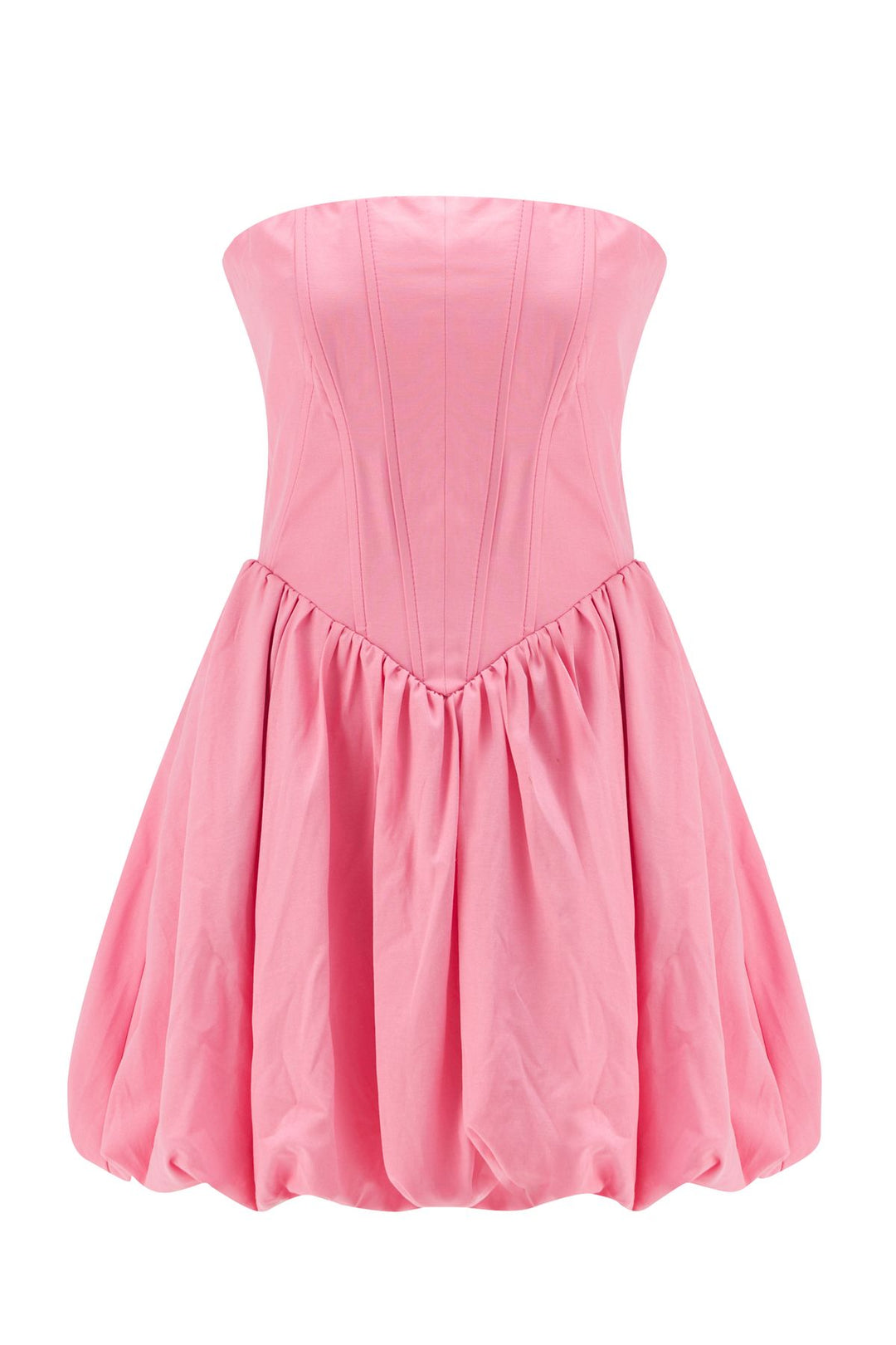 Underwire Strapless Balloon Dress Candy Pink