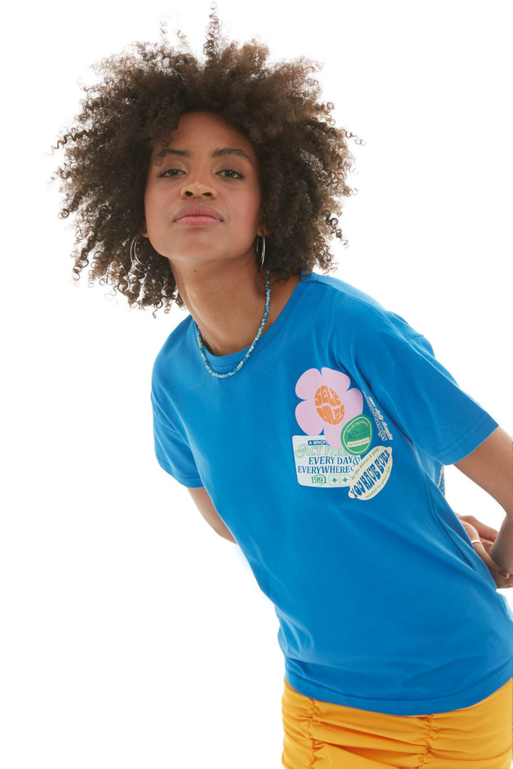 Print Detailed T-Shirt Sax