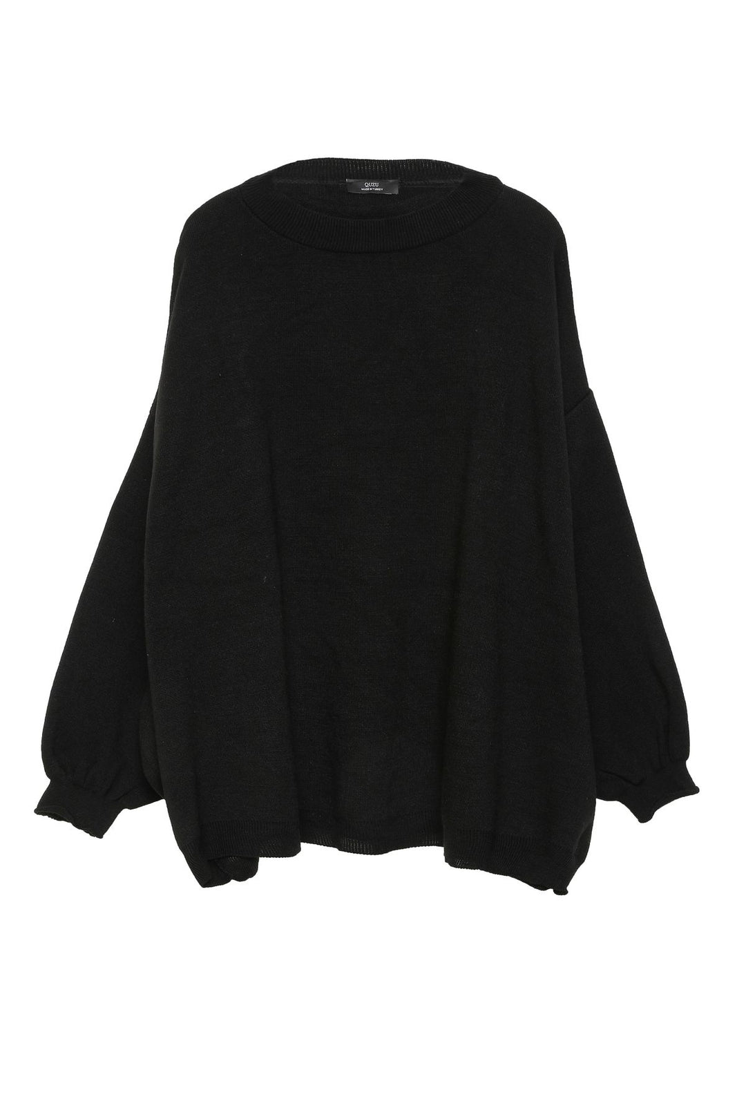 Bat Sleeve Oversize Knitwear Sweater Black