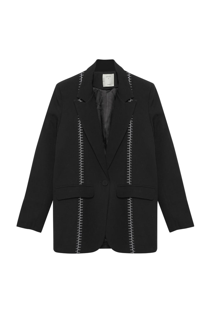 Nakış Detaylı Blazer Ceket Siyah