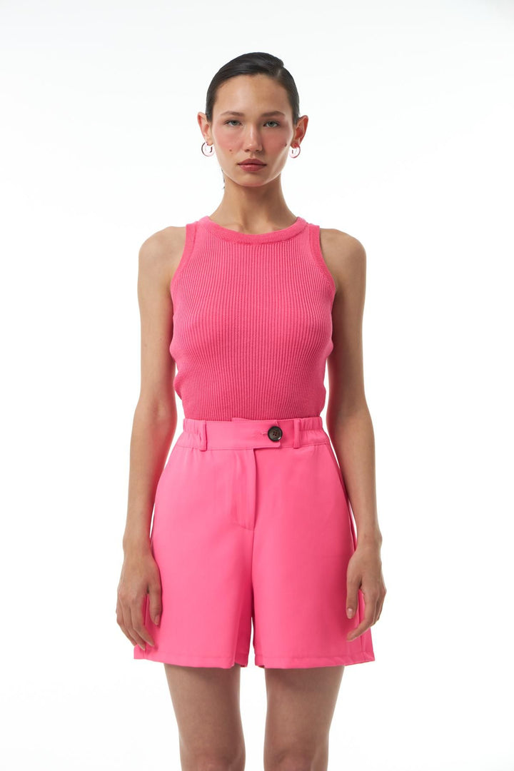 Sleeveless Knitwear Fuchsia