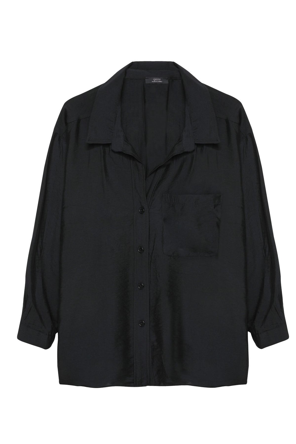 Oversize Buttoned Shirt Black