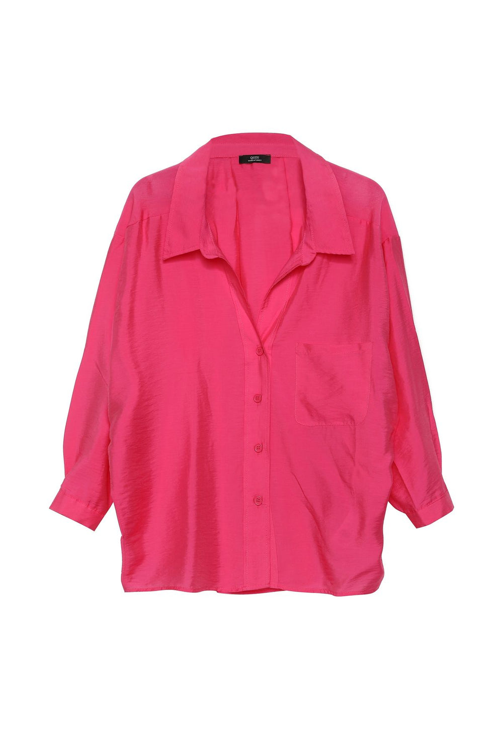 Oversize Buttoned Shirt Fuchsia
