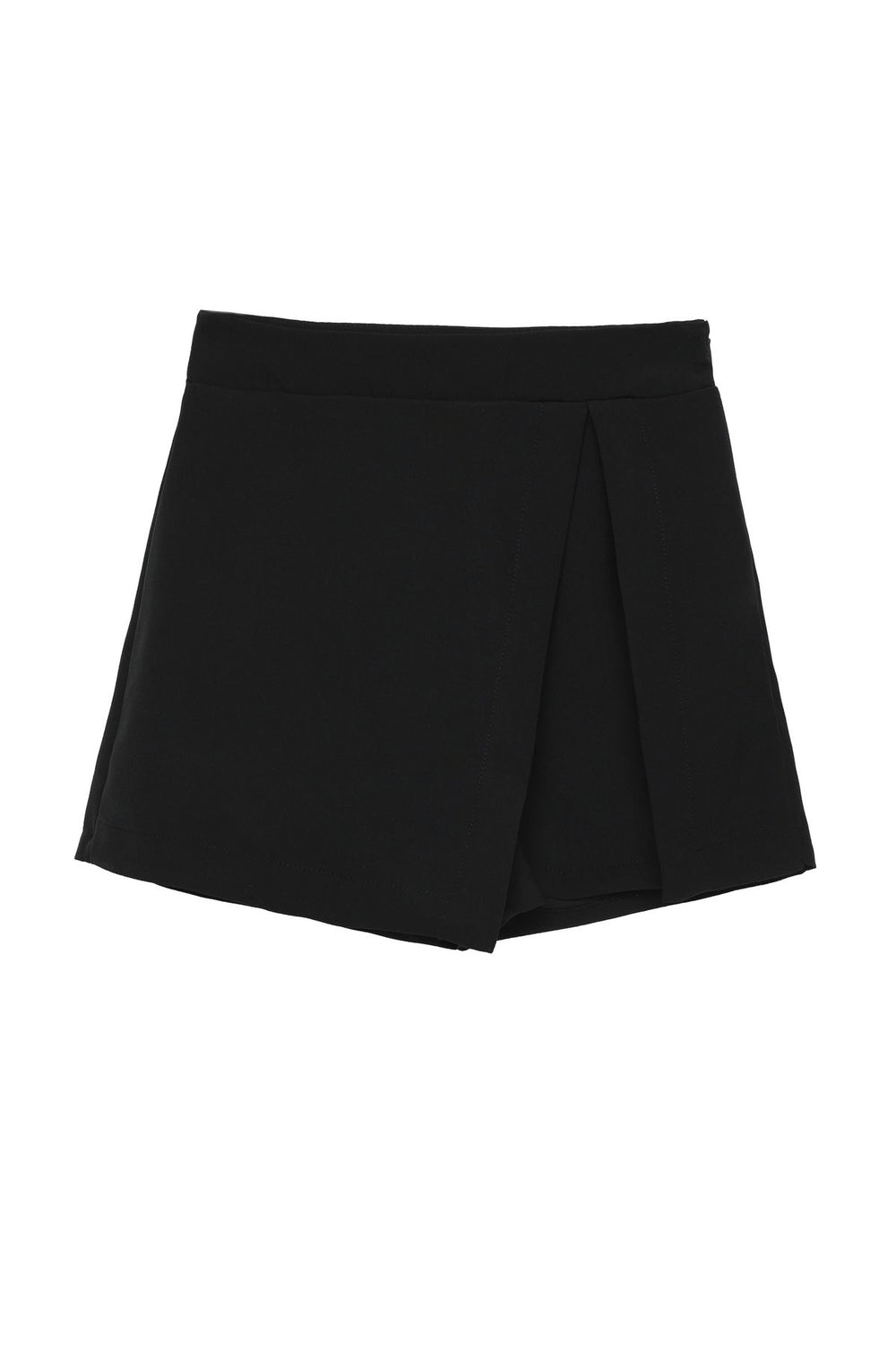 Slit Detailed Short Skirt Black