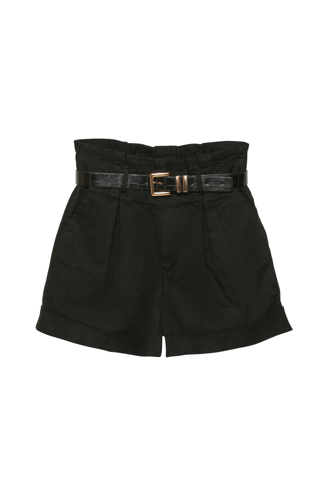 Belt Detailed Shorts Black