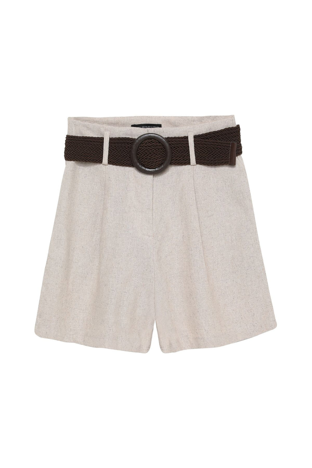 Belt Accessory Linen Shorts Natural