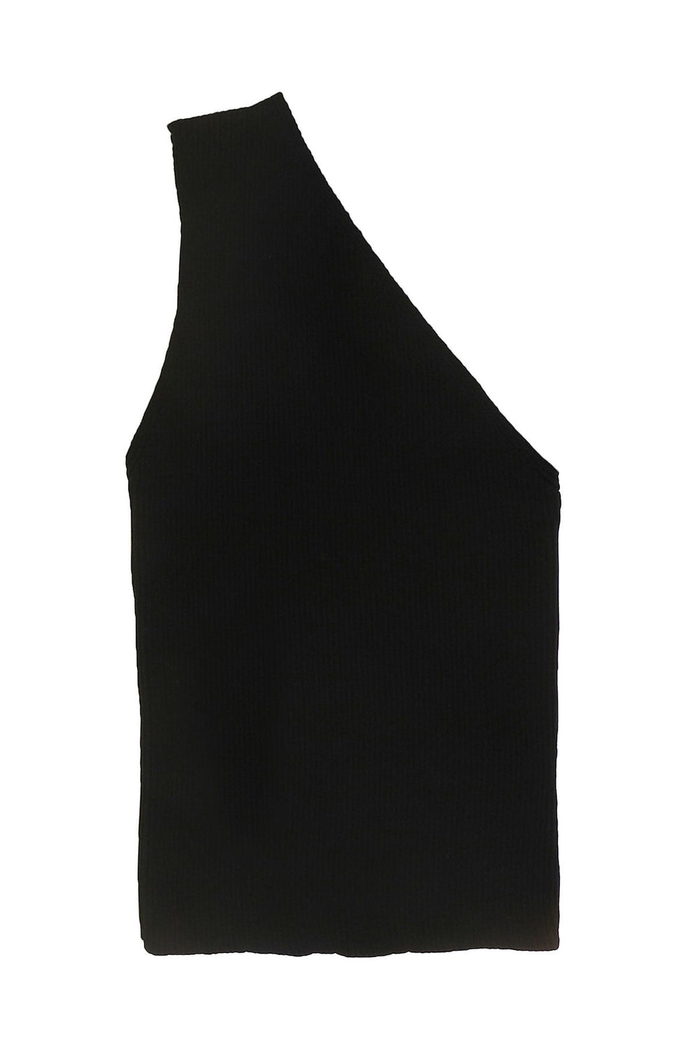 One Shoulder Knitwear Blouse Black