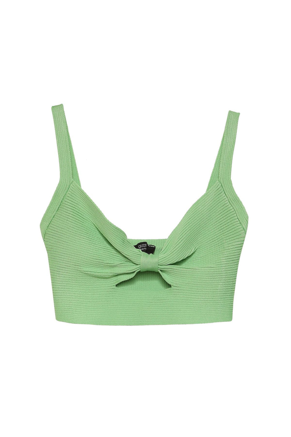 Window Detailed Crop Knitwear Mint