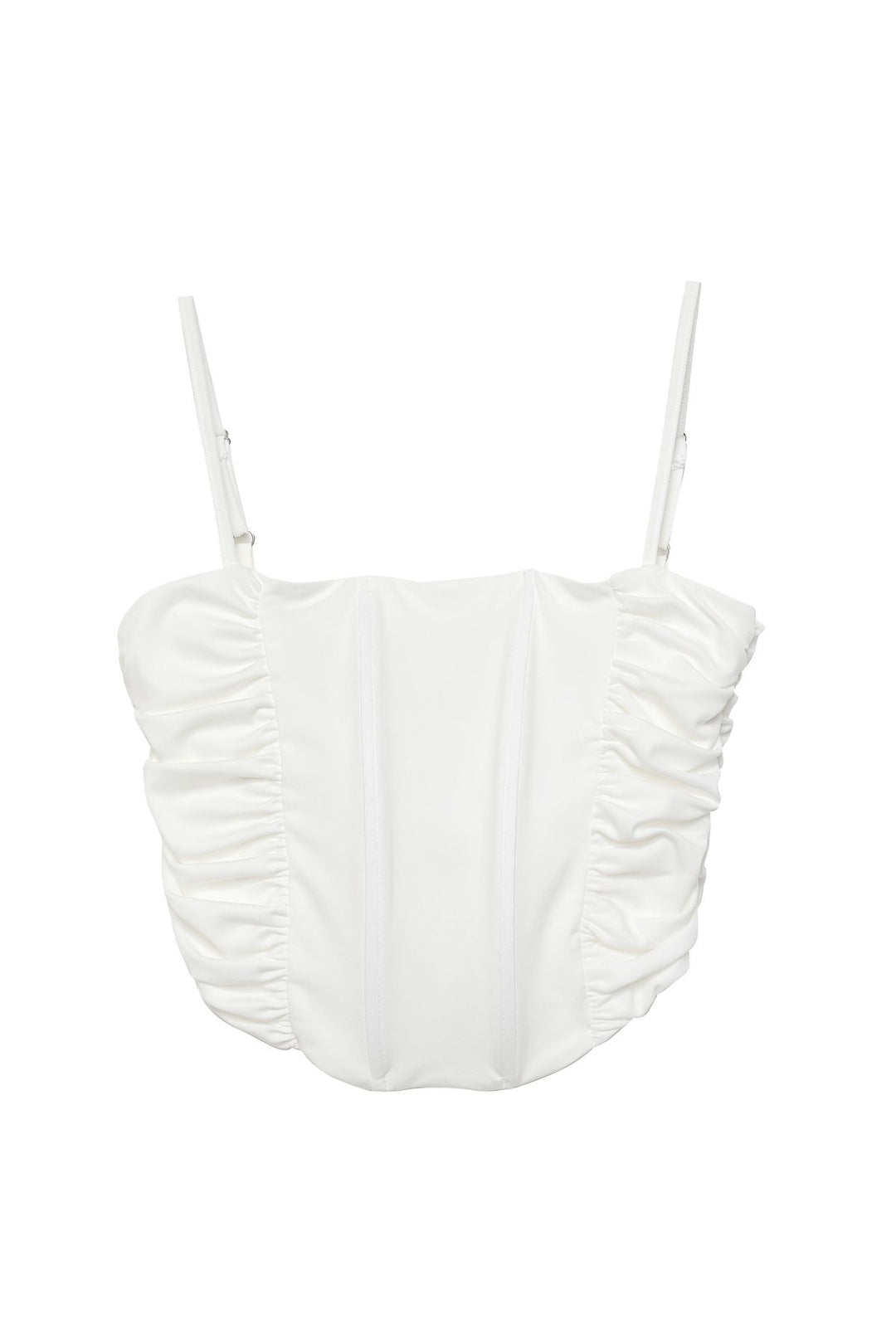 Underwire Detailed Pleated Blouse Ecru