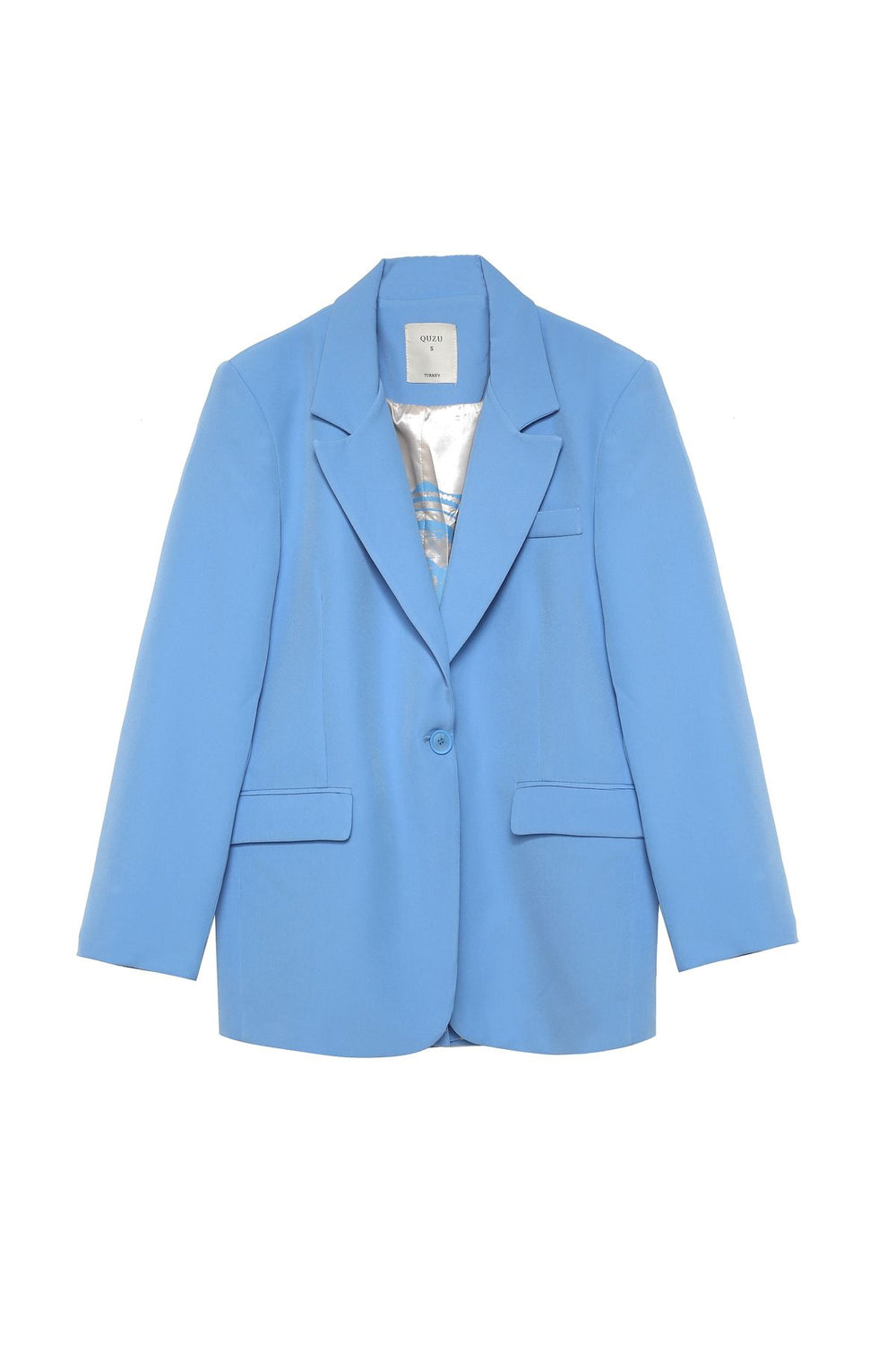 Patterned Liner Bazer Jacket Blue