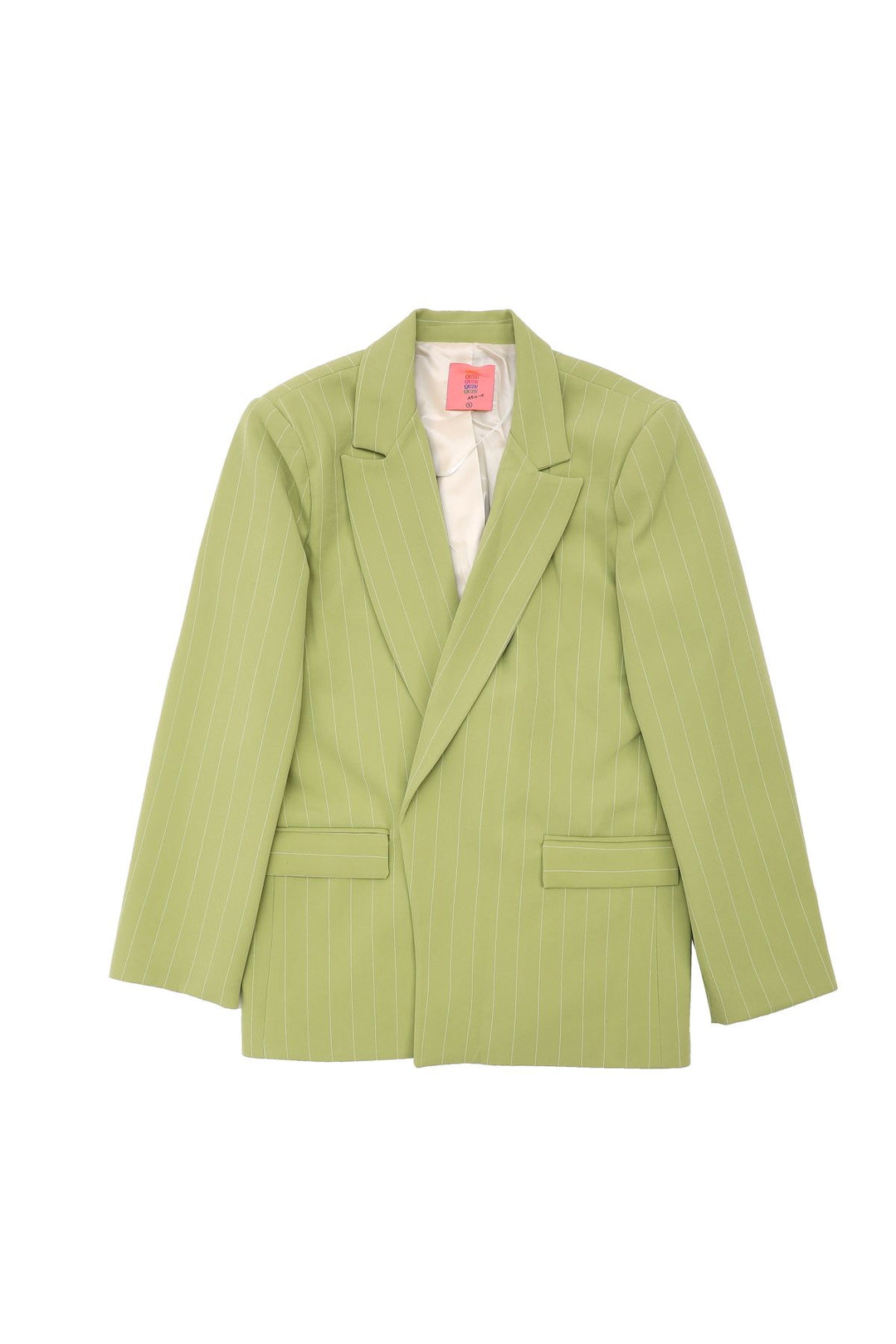 Çizgi Detaylı Blazer Ceket Olive