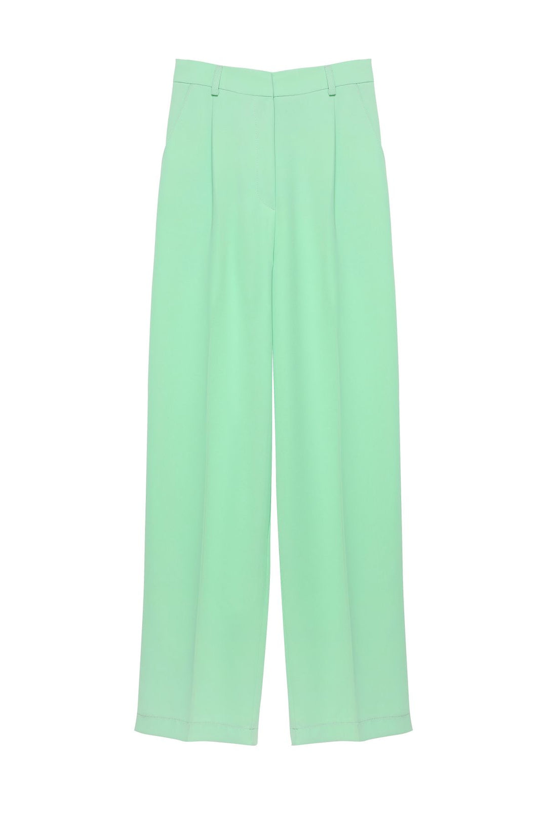 Pleated Wide Leg Pants Apple Mint