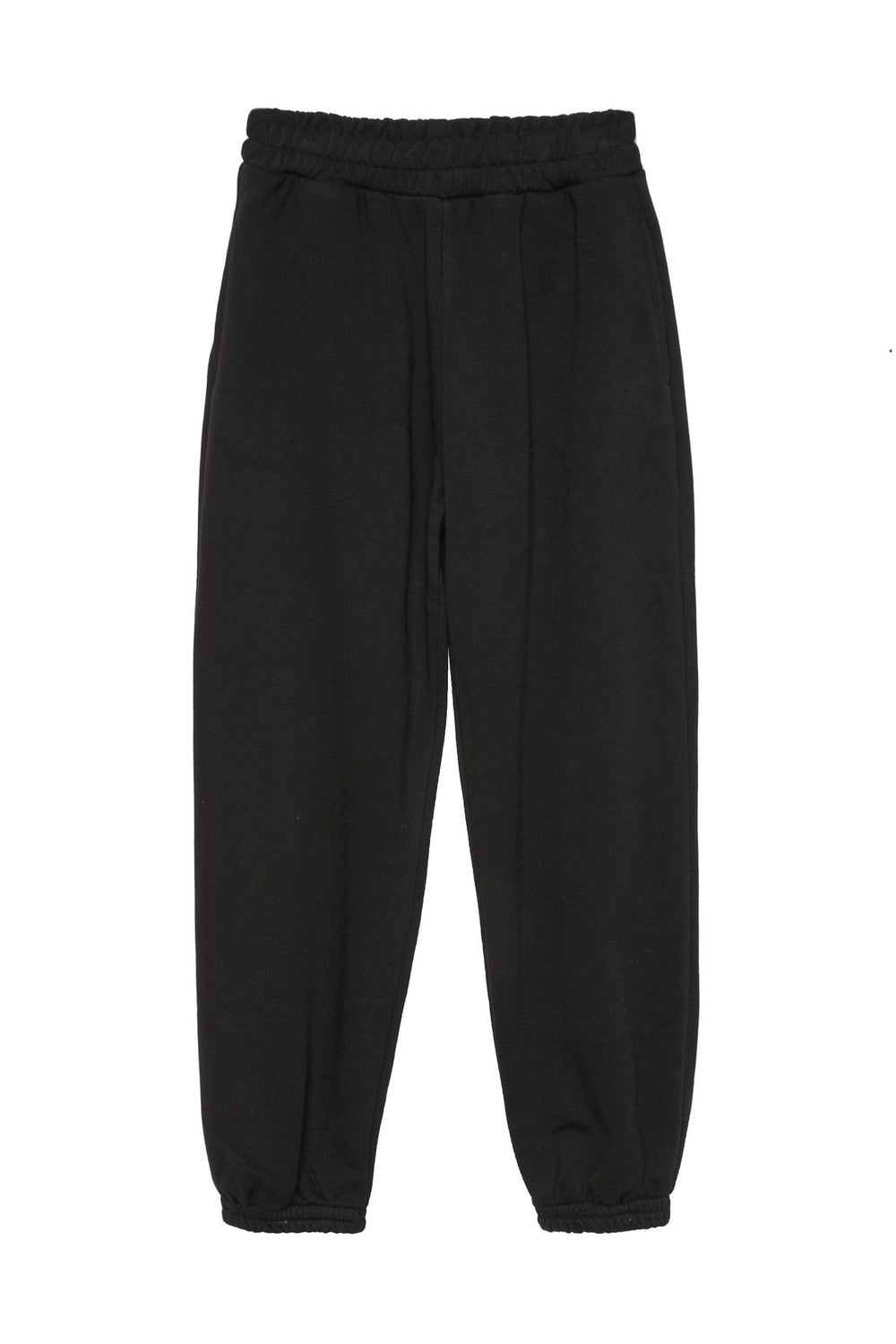 Elastic Waist Pocket Tracksuit Black