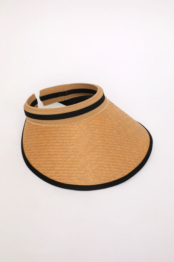 Straw Visor Hat Camel