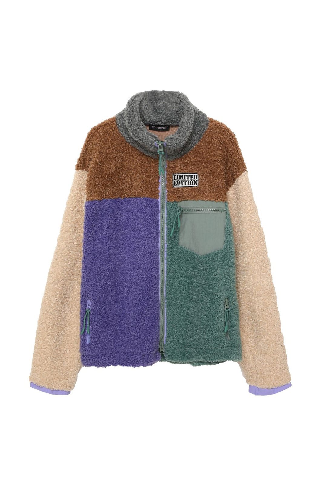 Match Detaylı Peluş Mont Taş