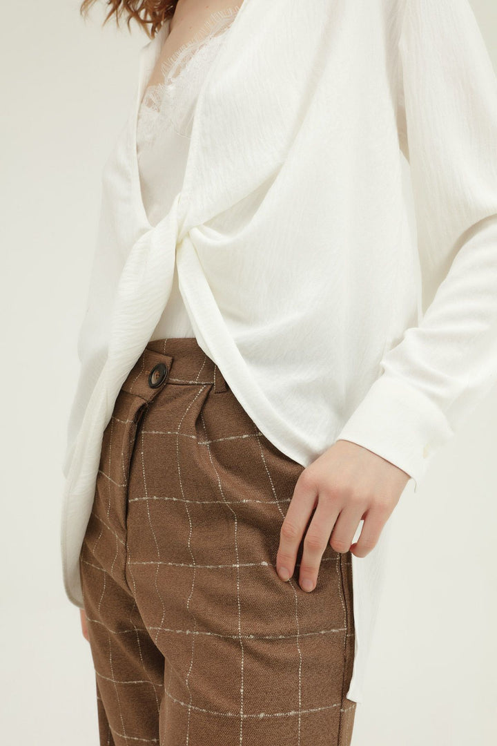 White Shirt with Undershirt and Tie Detail