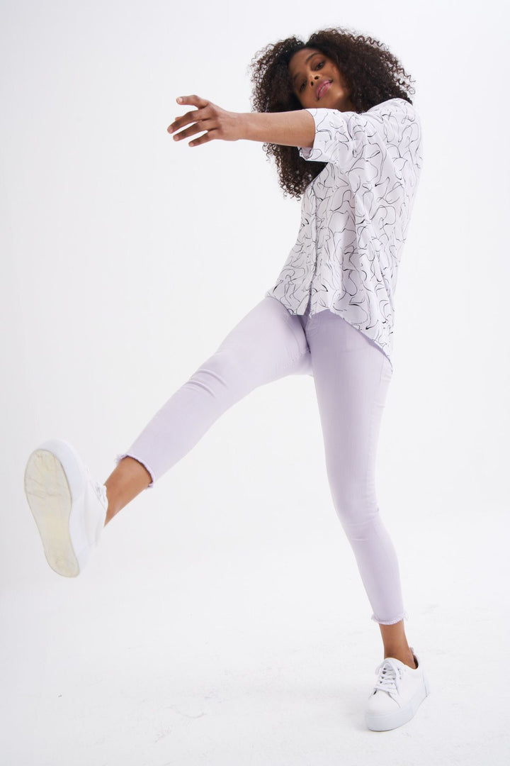 Cepli Skinny Pantolon Lila