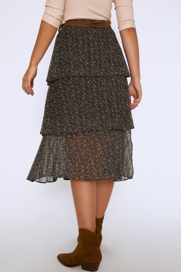 Beli Kemerli Katkat Etek Haki