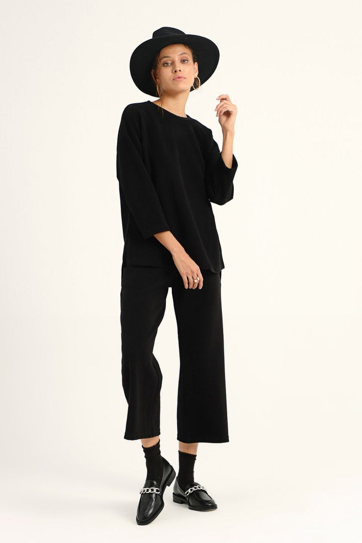 Basic Long Sweatshirt Black