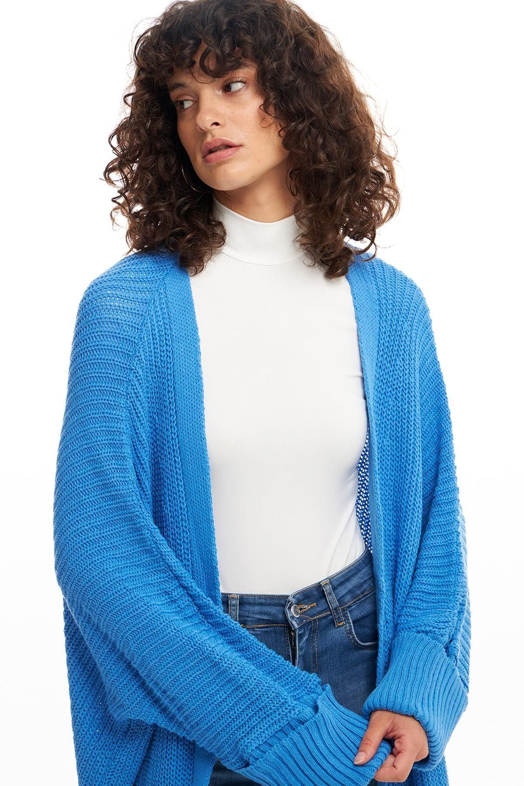 Oversize Pocket Cardigan Blue