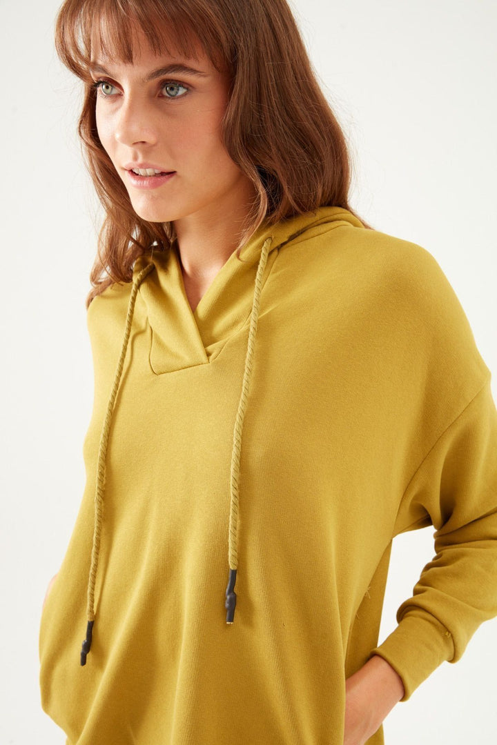 Hooded Oversize Sweatshirt Olive