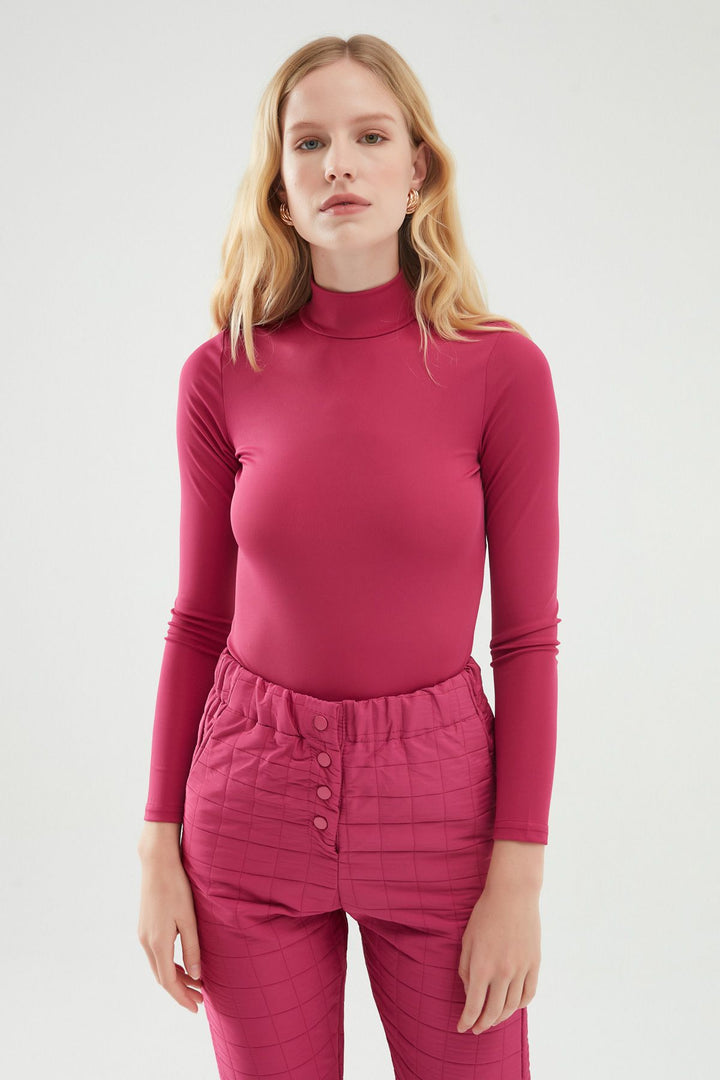Turtleneck Bodysuit Orchid