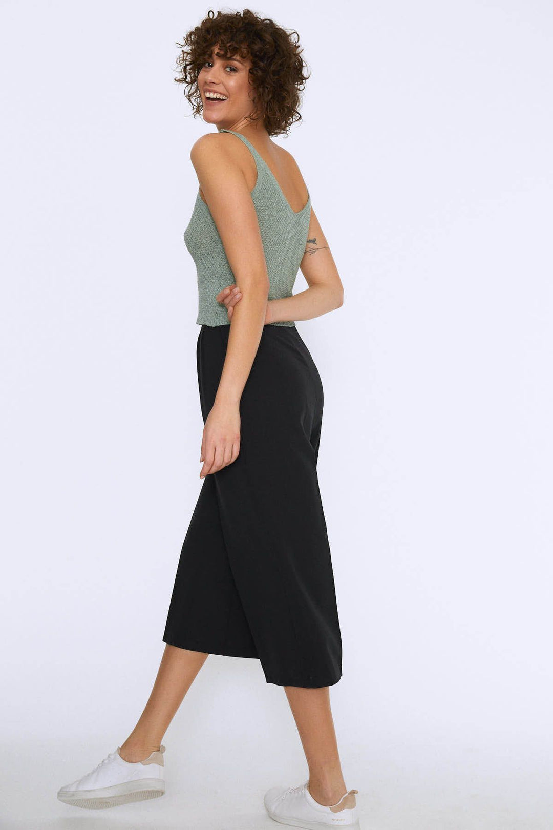 Strap V Neck Knitwear Mint