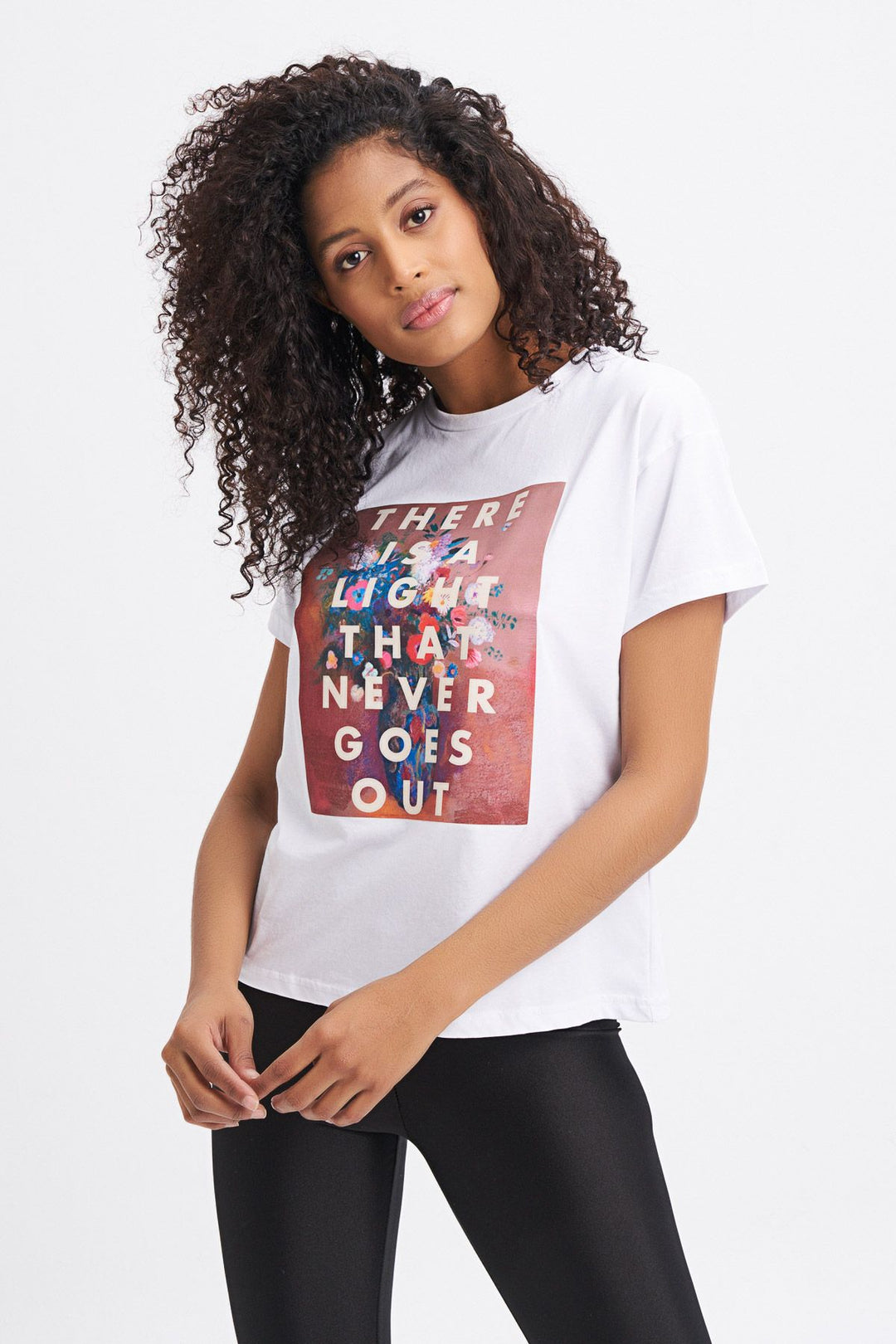 Baskılı Tişört Beyaz