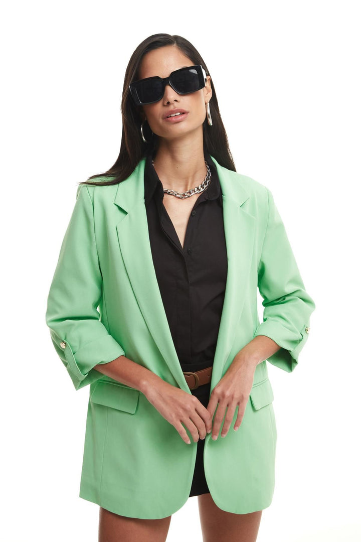 Duble Kol Blazer Ceket Apple Mint