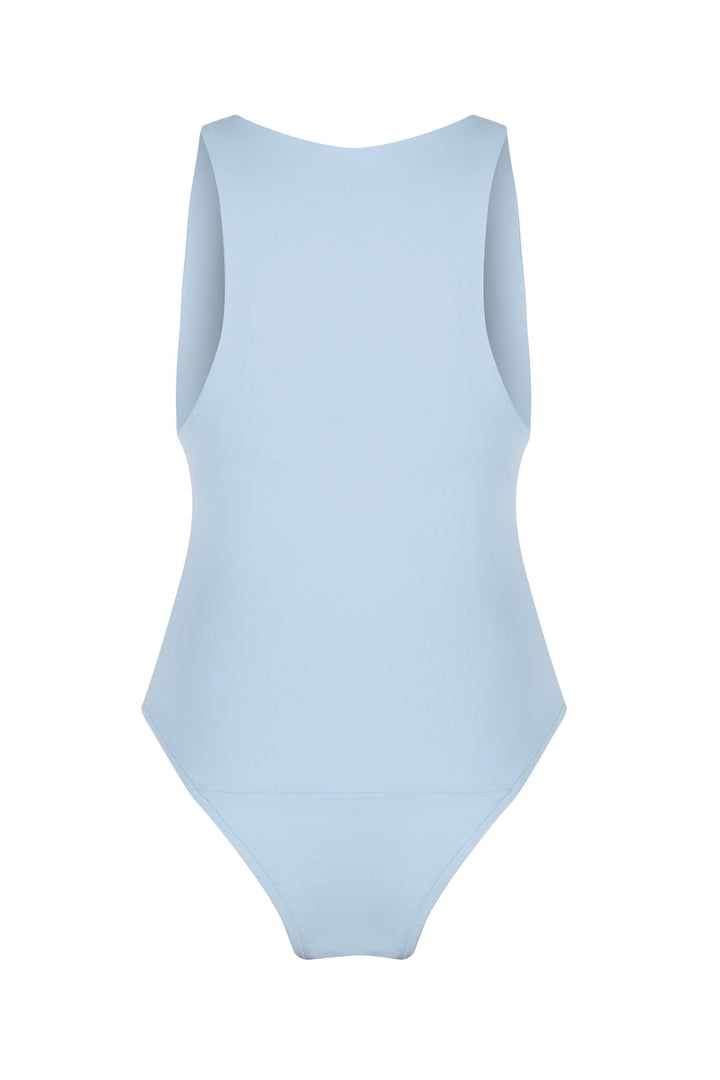Halter Neck Bodysuit Baby Blue