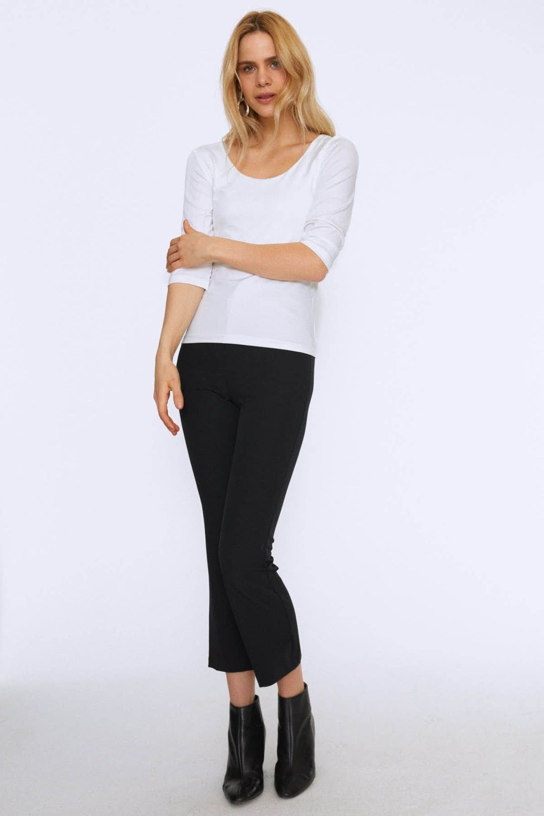 Truvakar Kol Basic Bluz Ekru