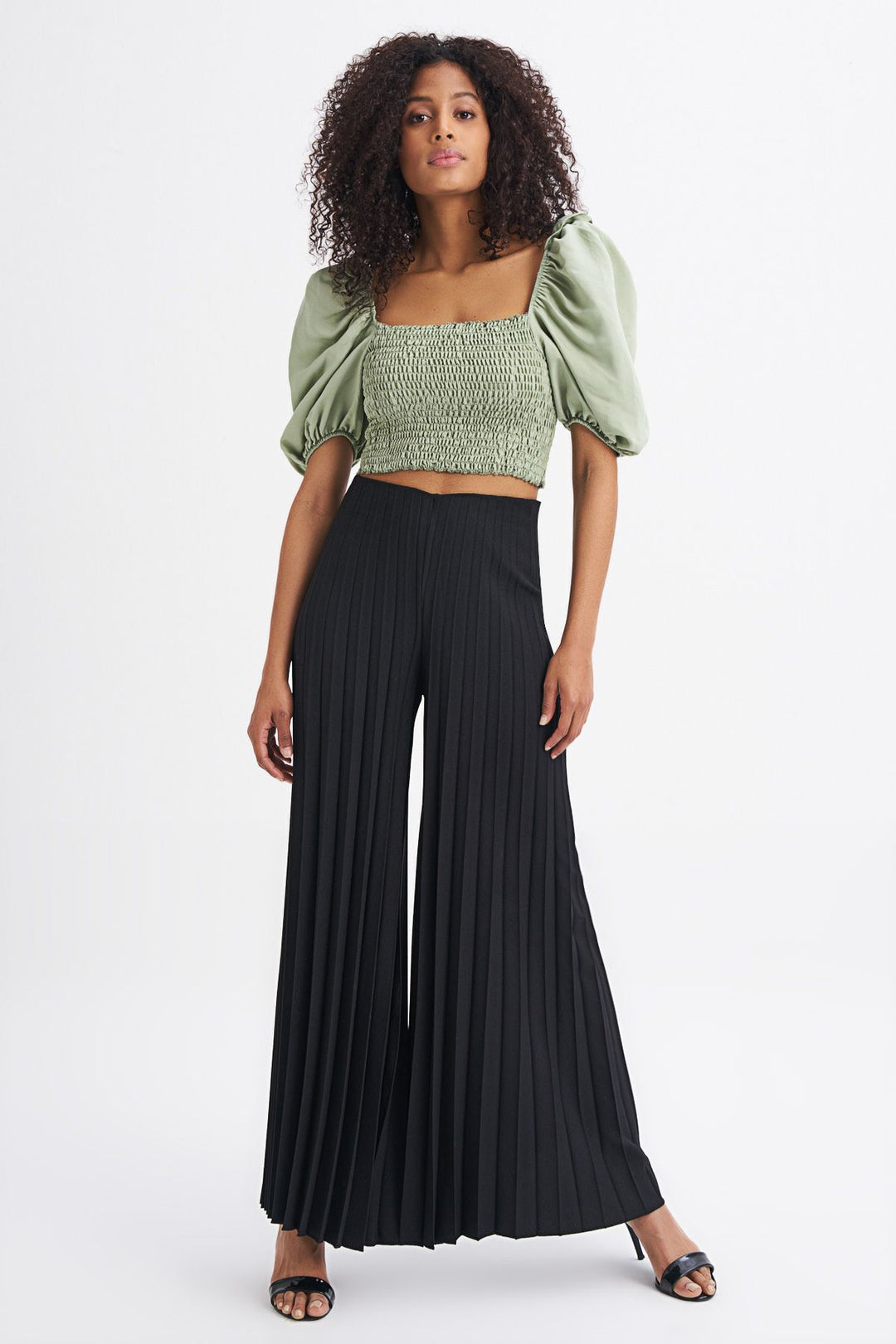 Balon Kol Gipeli Bluz Mint