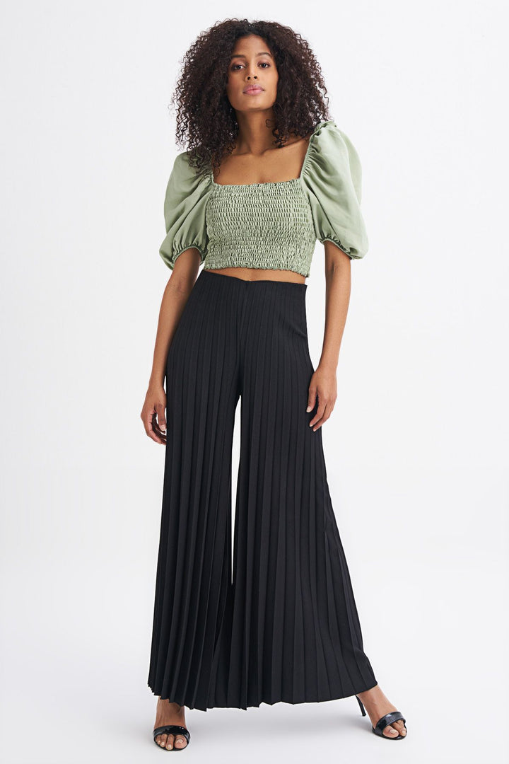 Balon Kol Gipeli Bluz Mint