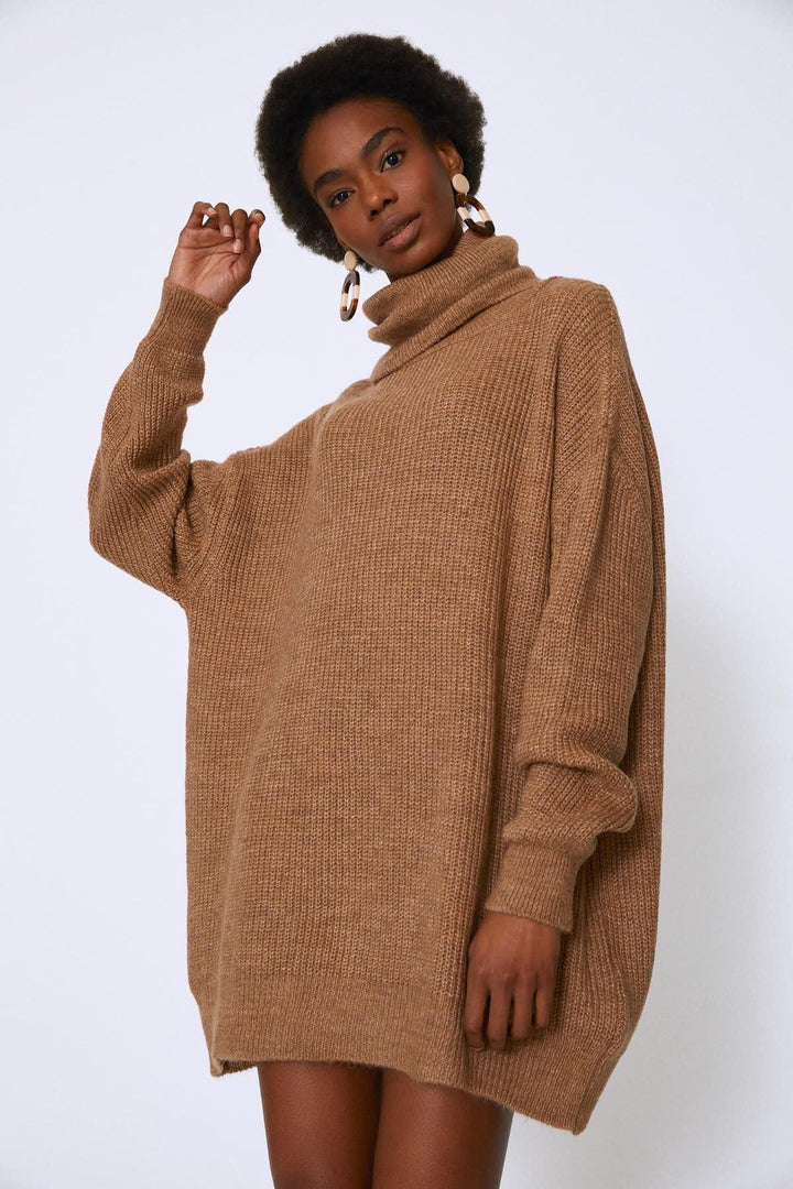 Boğazlı Uzun Kazak Bej