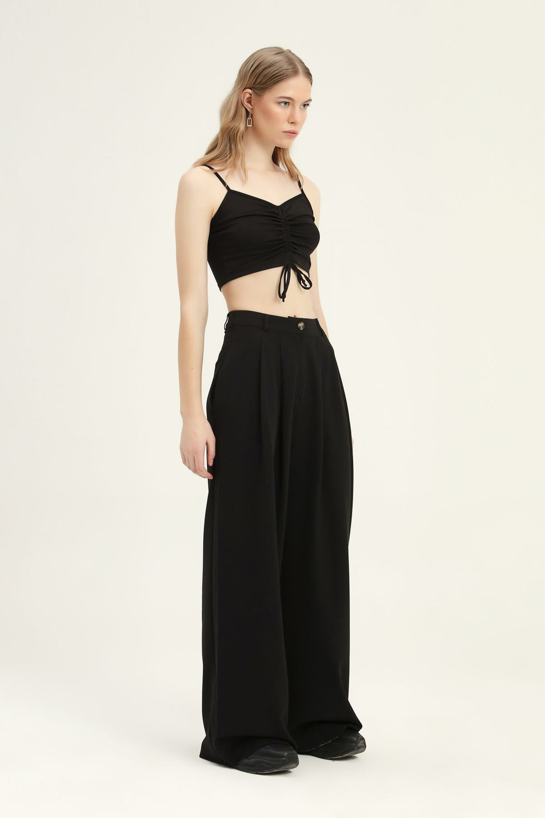 Cepli Palazzo Pantolon Siyah