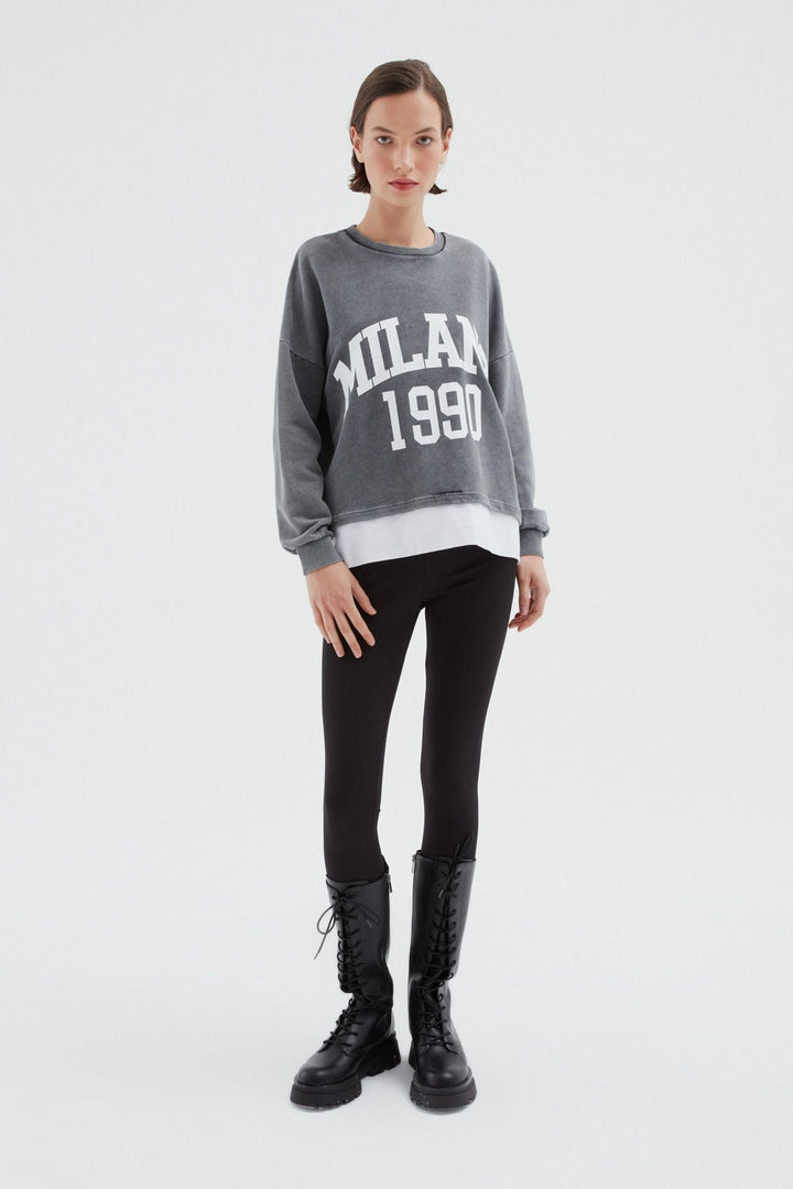 Garnish Oversize Sweatshirt Anthracite