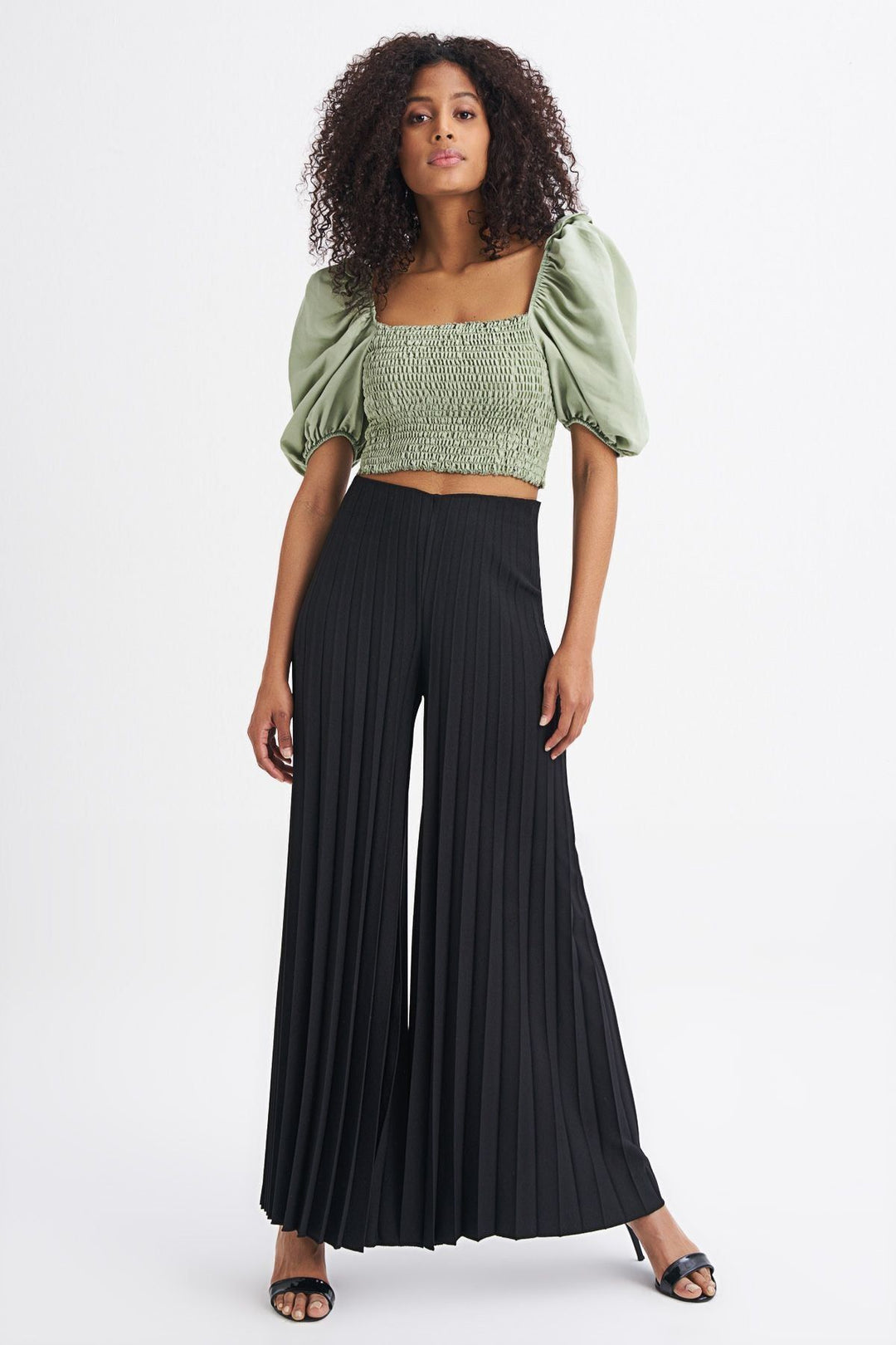 Balon Kol Gipeli Bluz Mint