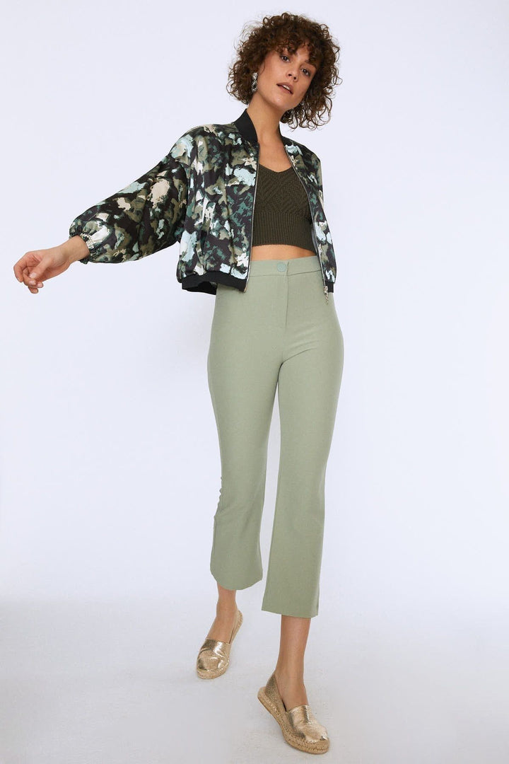 Pocket Bomber Jacket Khaki