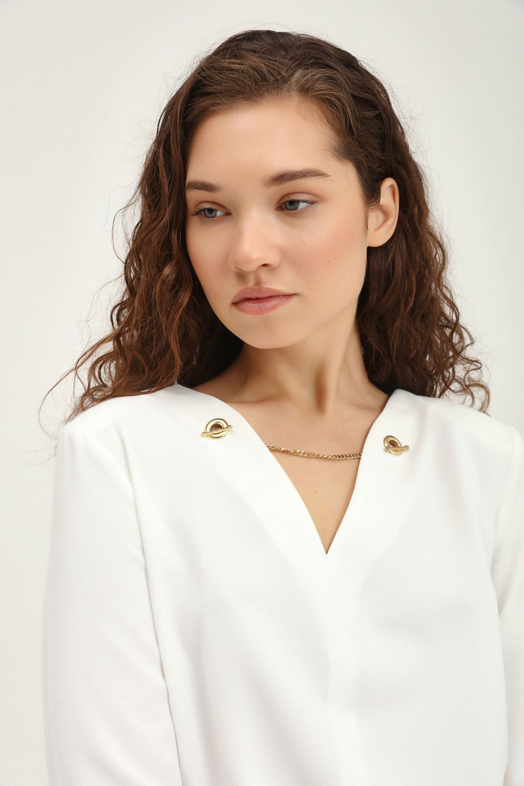 Accessory Waistband Blouse White