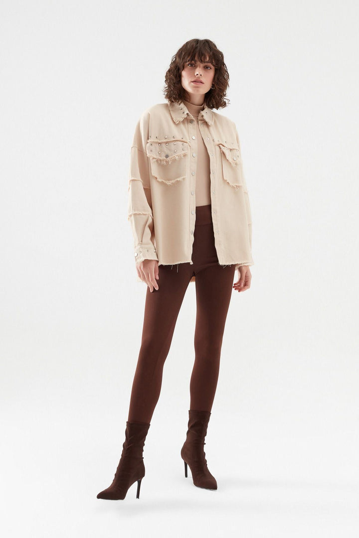 Gabardine Staple Shirt Stone
