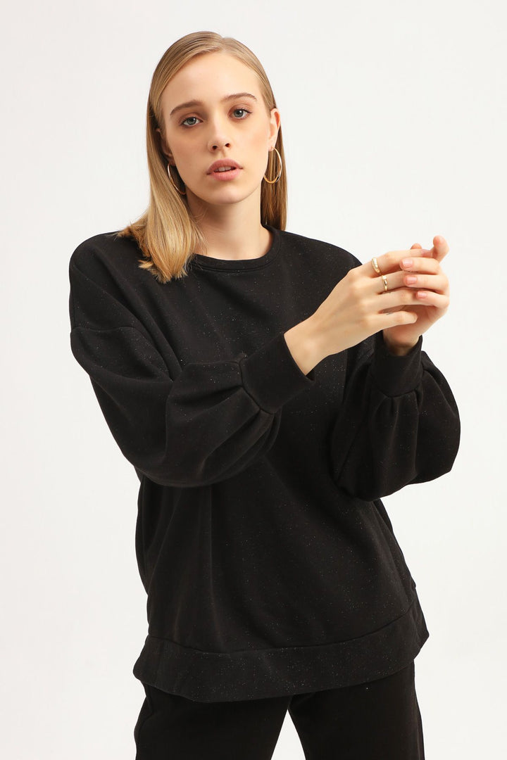 Low Back Oversize Sweatshirt Black