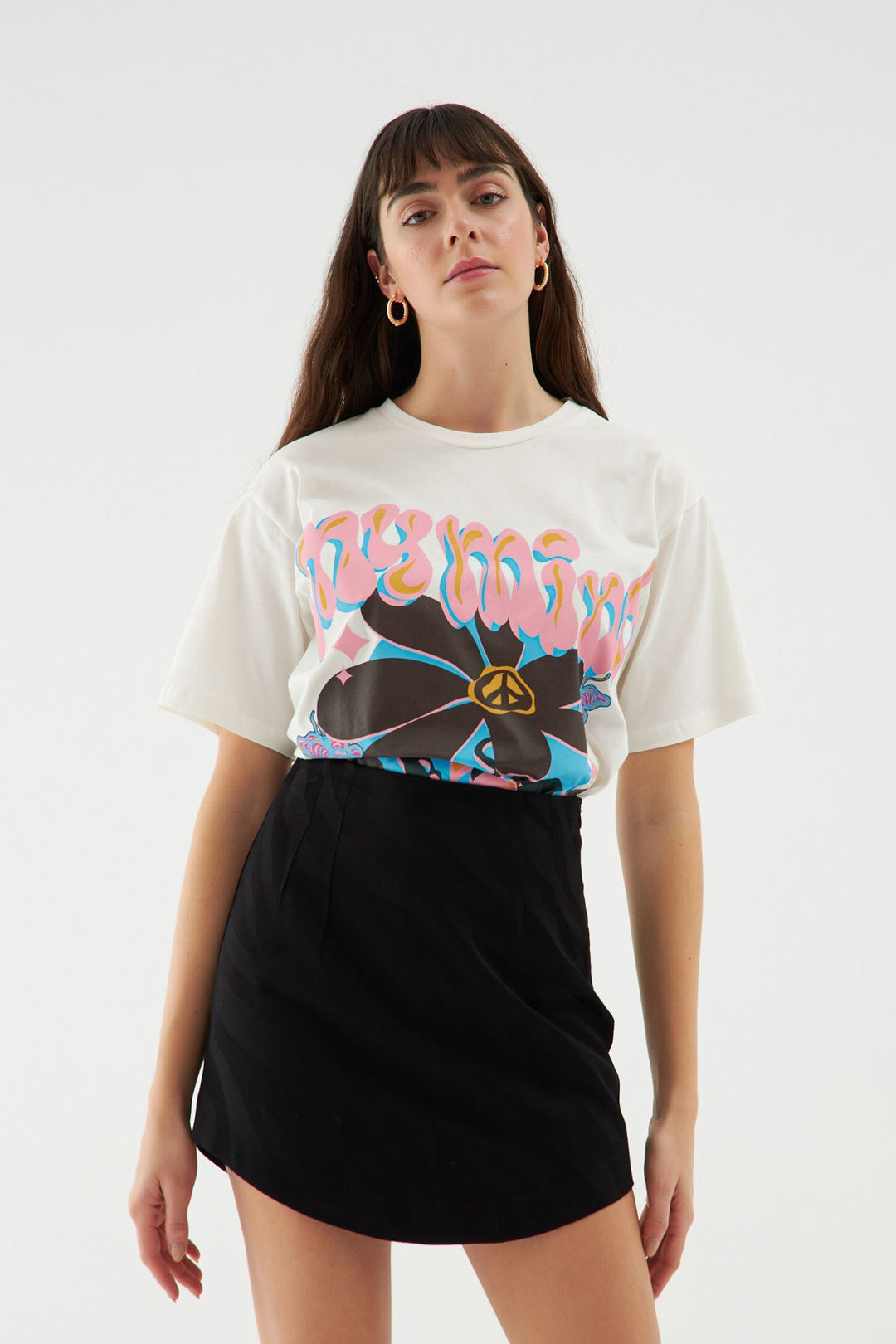 Mini Skirt With Shorts In Black