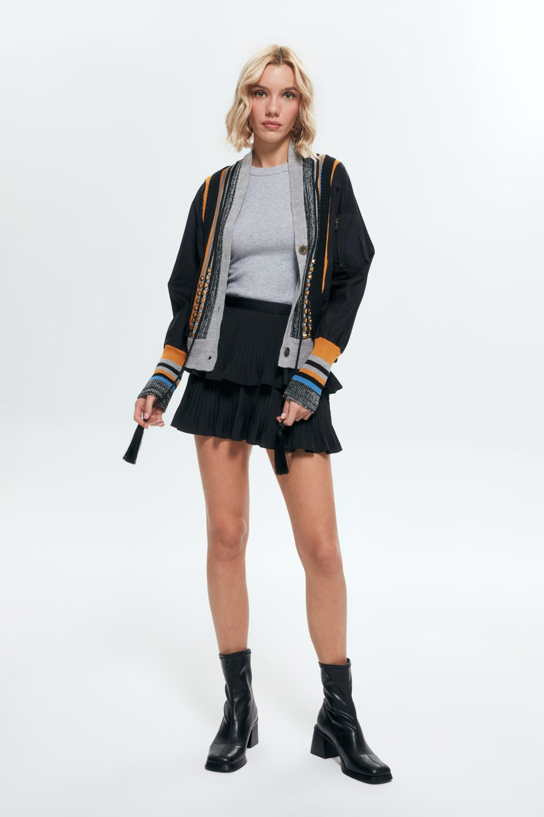 Match Detaylı Mevsimlik Ceket Siyah