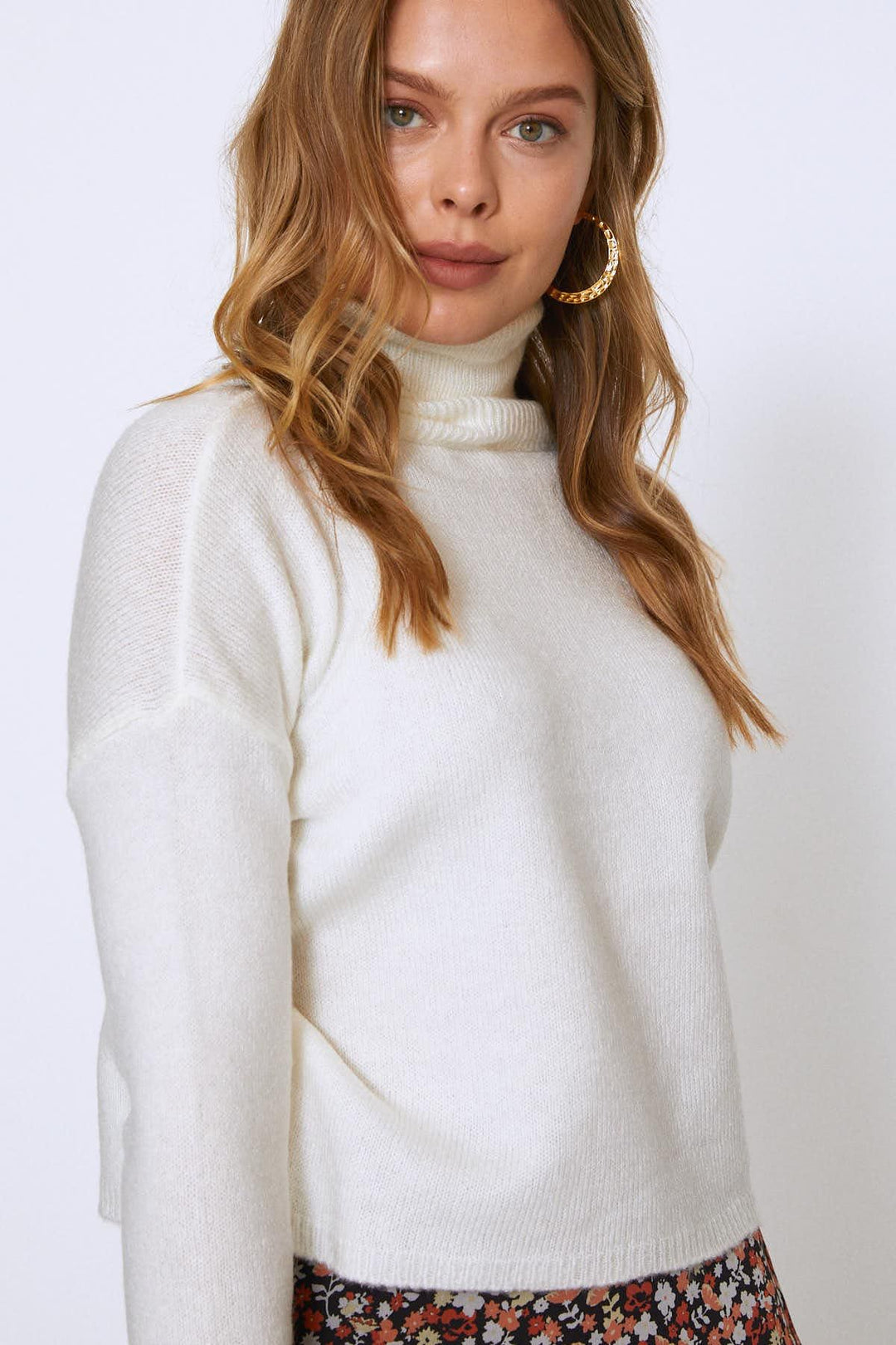 Turtleneck Sweater Ecru