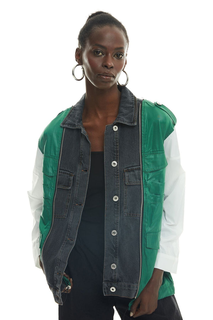 Garni Detailed Jacket Green