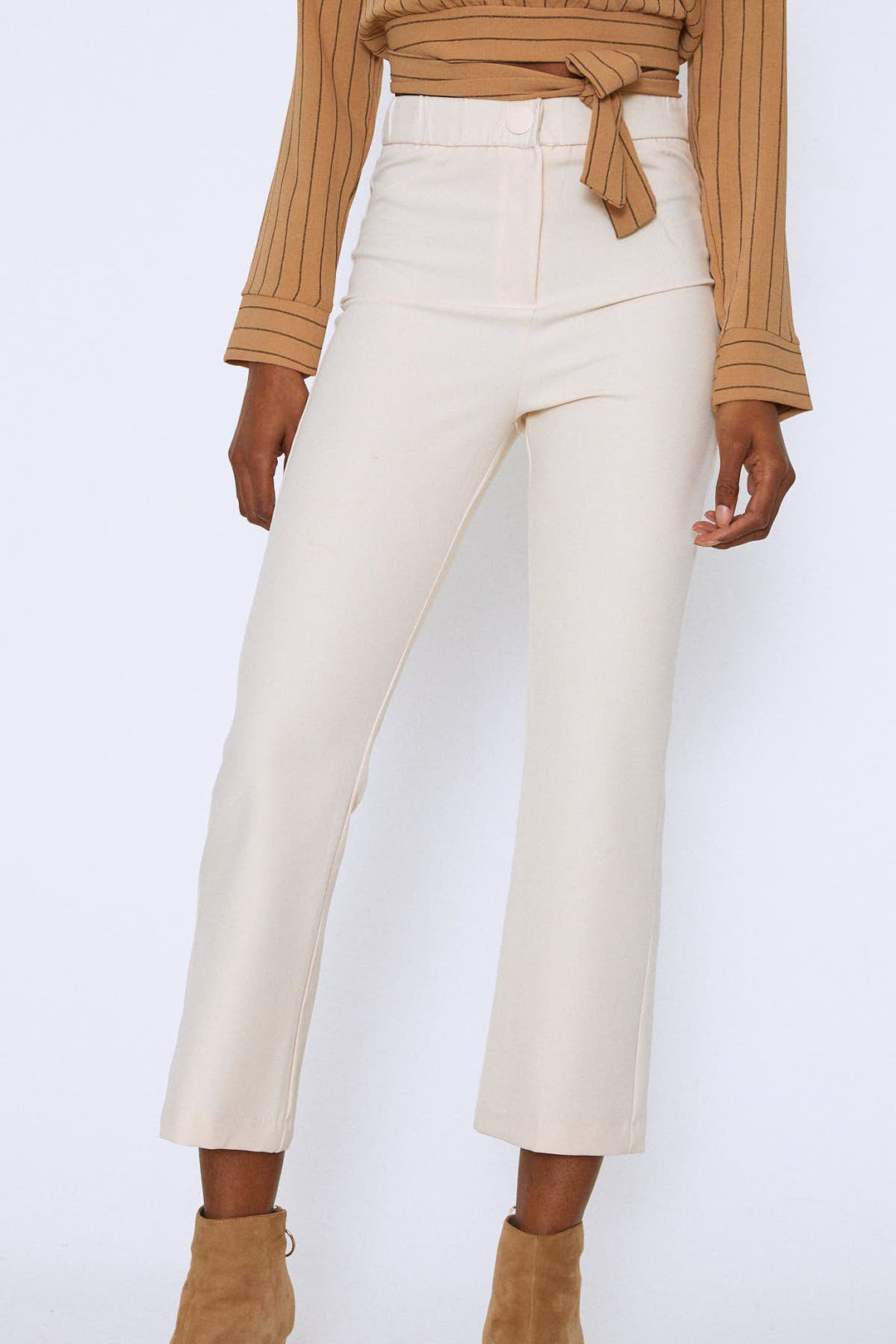 Flared Trousers Bone