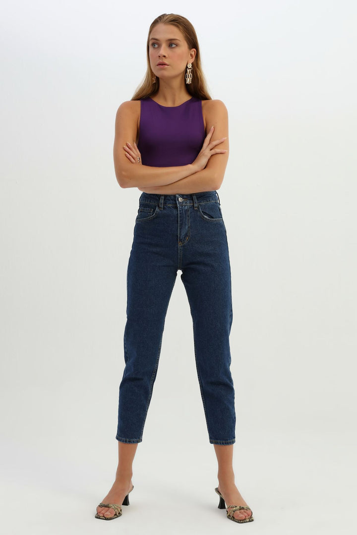 Halter Neck Bodysuit Purple