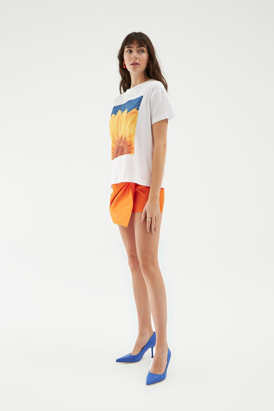 Baskılı Tişört Beyaz