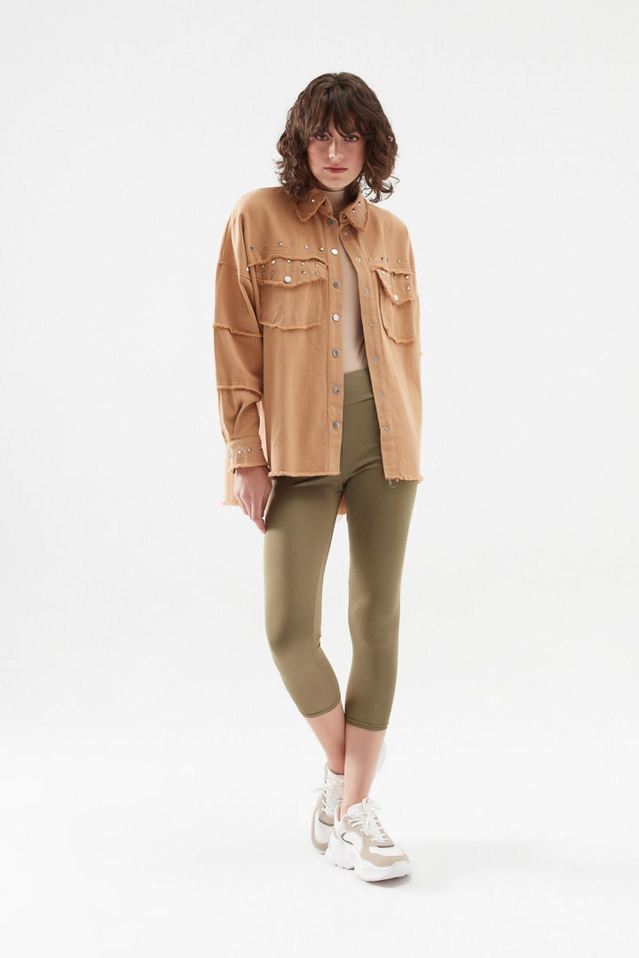 Gabardine Staple Shirt Camel