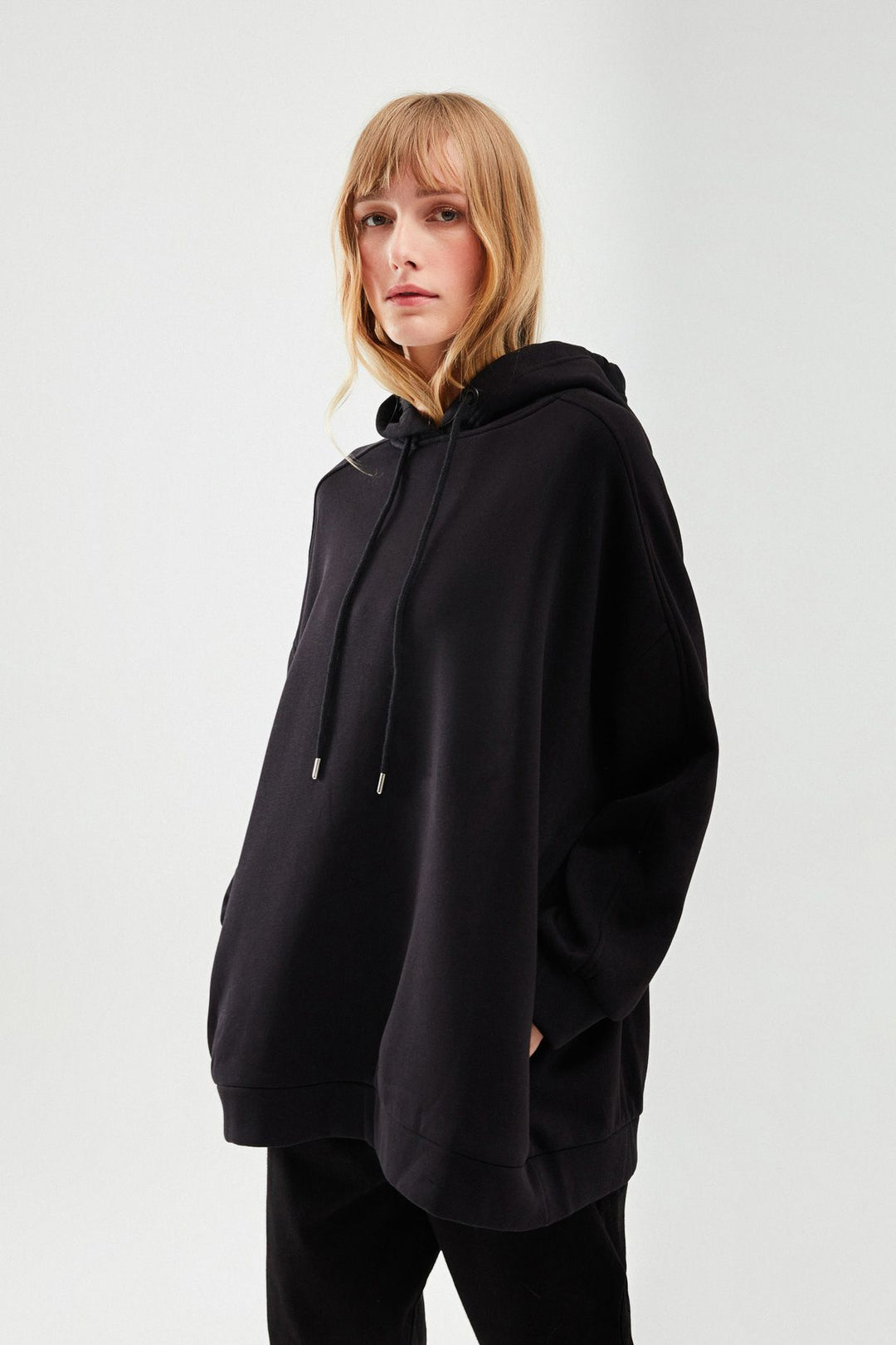 Hooded Oversize Sweatshirt Black